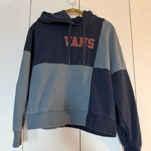 Vans Women's Navy & Slate Colorblock Hoodie